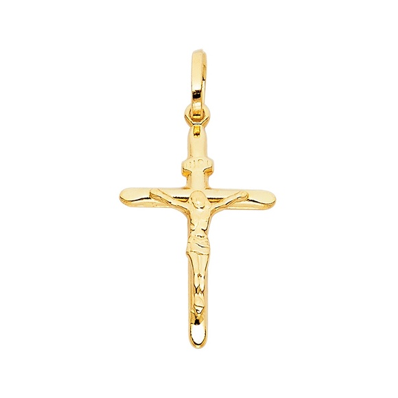 14K Yellow GoldReligious Crucifix Pendant